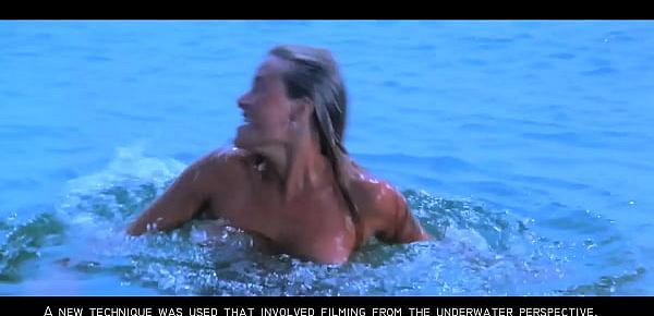  Jaws Sexy Nude Blonde Skinny Dipping Girl GIF